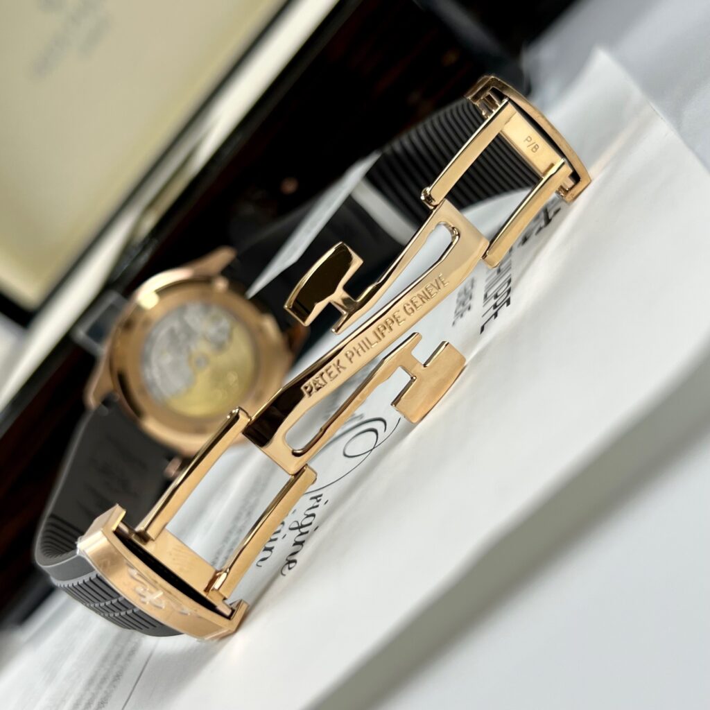 Patek Philippe Aquanaut 5167R Super Clone Watch Gold Wrapped Moissanite 40mm - Image 9