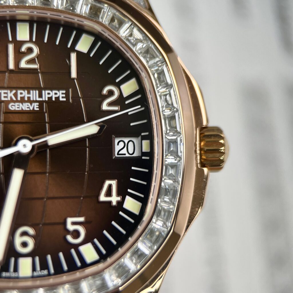 Patek Philippe Aquanaut 5167R Super Clone Watch Gold Wrapped Moissanite 40mm - Image 5