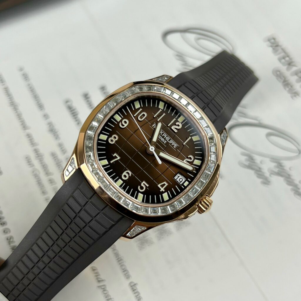 Patek Philippe Aquanaut 5167R Super Clone Watch Gold Wrapped Moissanite 40mm - Image 2