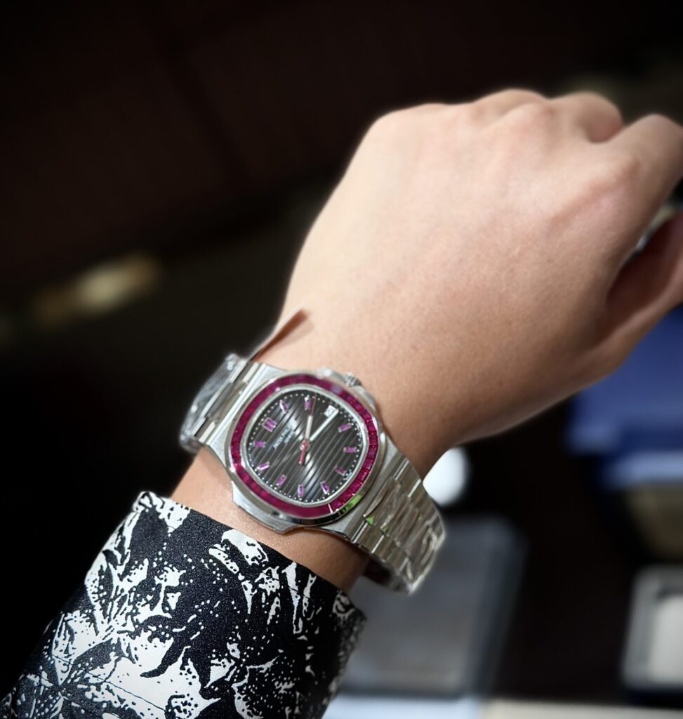 Patek Philippe Nautilus 5723 With Red Ruby Stone Super Clone Watch 40mm - Image 6