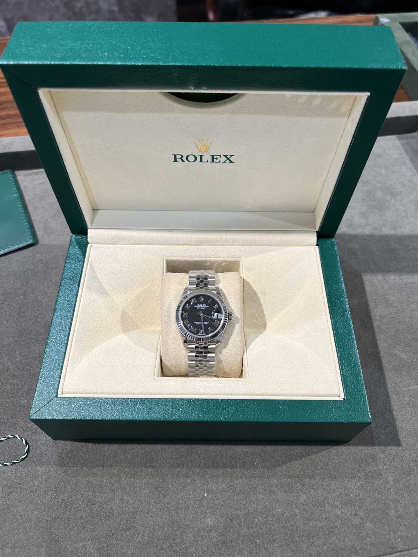 Rolex Super Clone Watch DateJust Womens Black Dial 31mm - Image 6