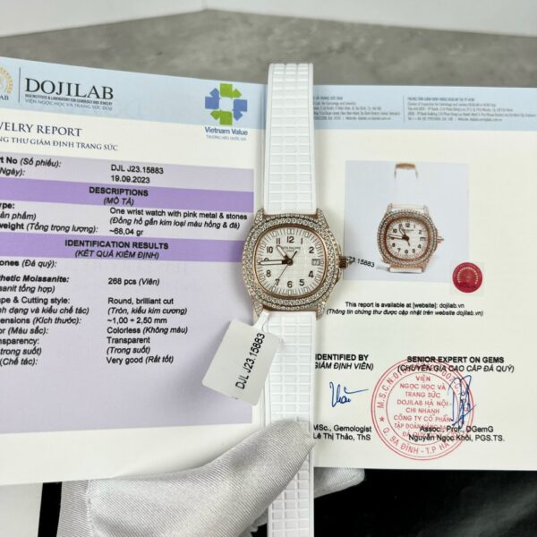 Dong Ho Patek Philippe Aquanaut 5069R Dinh Moissanite Rep 11 PPF 2 1