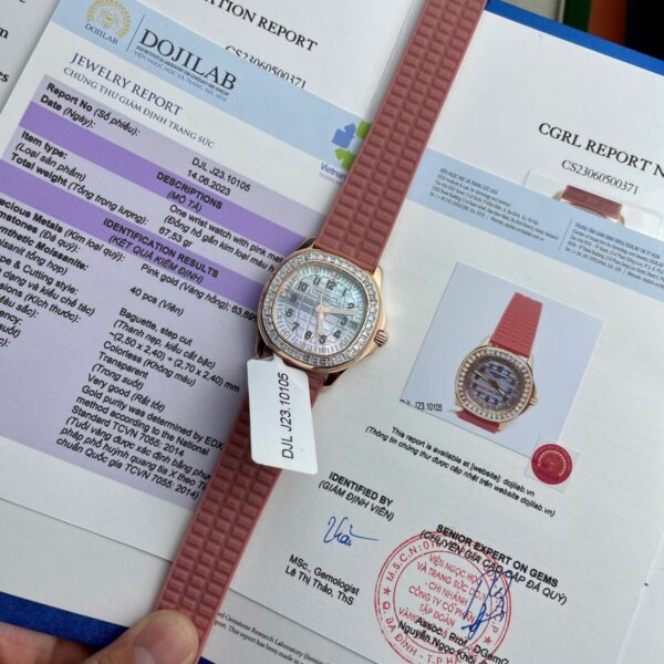 Dong Ho Patek Philippe Aquanaut 5072R Boc Vang Do Kim Cuong Moissanite 35 1 1