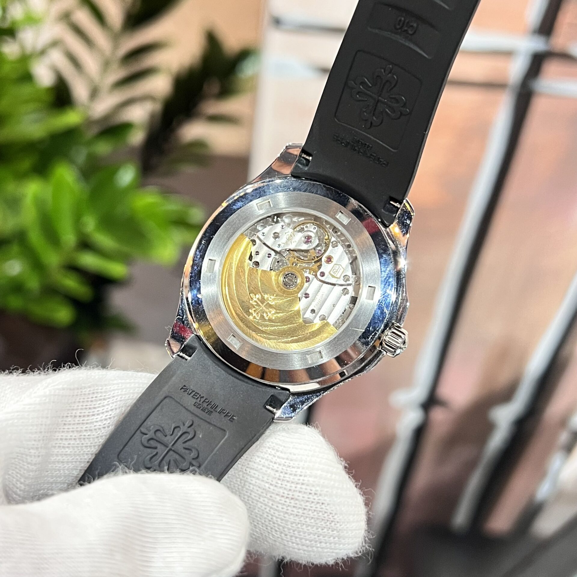 Patek Philippe Aquanaut 5167 With Diamond Natural Rubber Strap 40mm Super Clone - Image 7