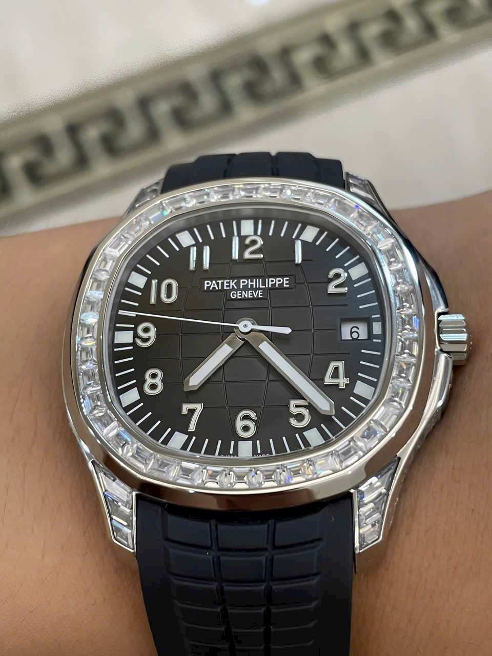 Patek Philippe Super Clone Watch Aquanaut 5167G Rubber Strap GR Factory 40mm - Image 5