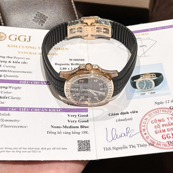 Dong Ho Patek Philippe Aquanaut 5167R Vang Khoi 18K Kim Cuong Tu Nhien 40mm 7 1