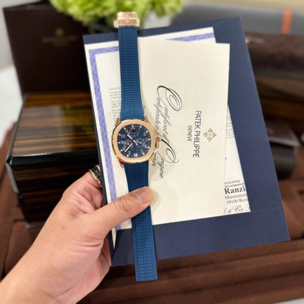Dong Ho Patek Philippe Aquanaut 5261R Mau Xanh Duong Replica Cao Cap Nhat 40mm 4 1