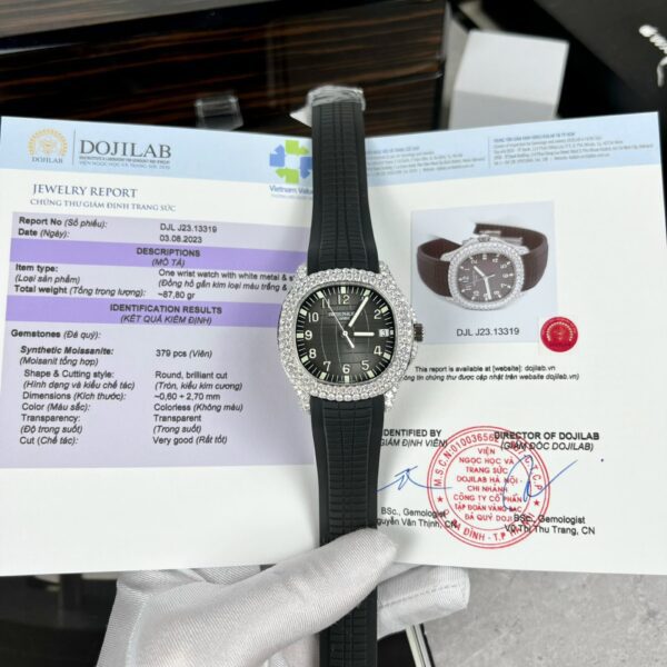 Dong Ho Patek Philippe Aquanaut 5719 Do Kim Cuong Moissanite 40mm 1 1