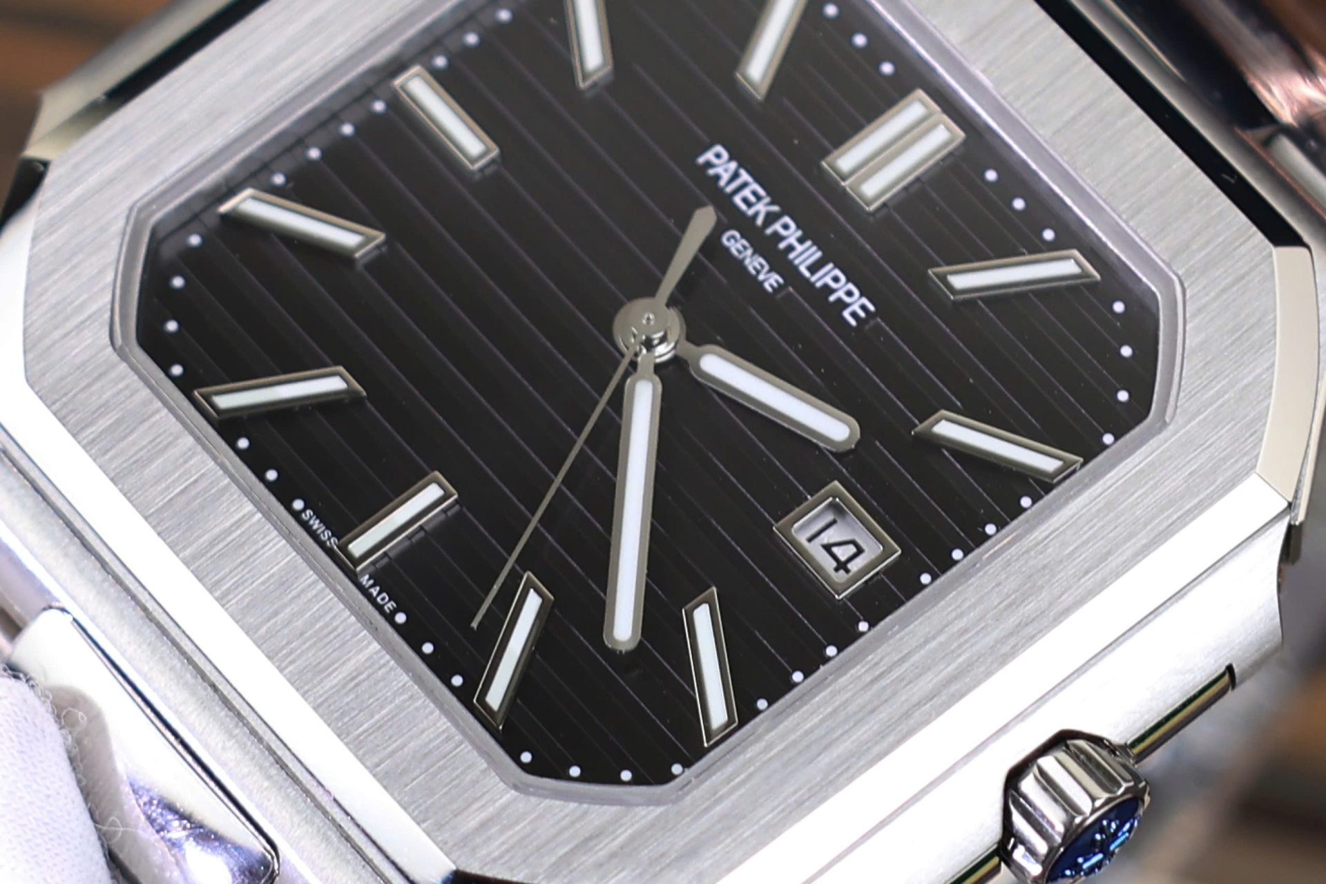 Patek Philippe Cubitus 5821 Super Clone Black Dial Stainless Steel TW Factory 45mm - Image 5