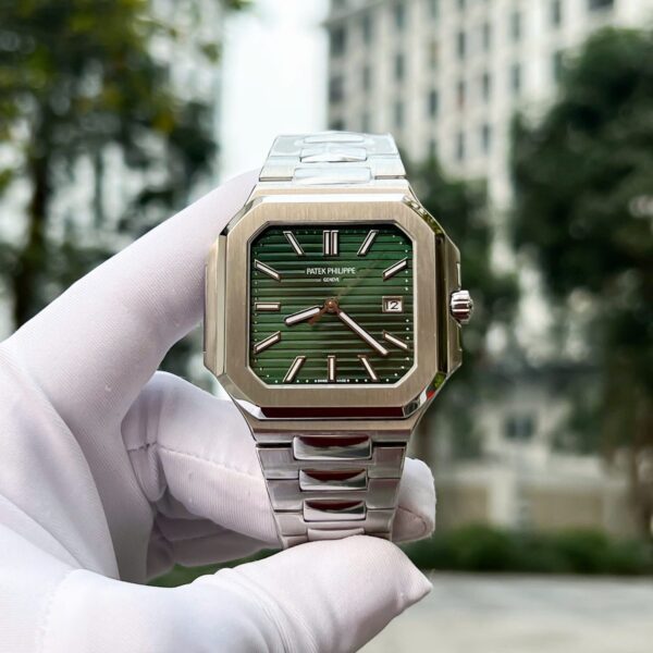 Dong Ho Patek Philippe Cubitus 5821 Mat Xanh Green Rep 11 Cao Cap 43mm 8 1