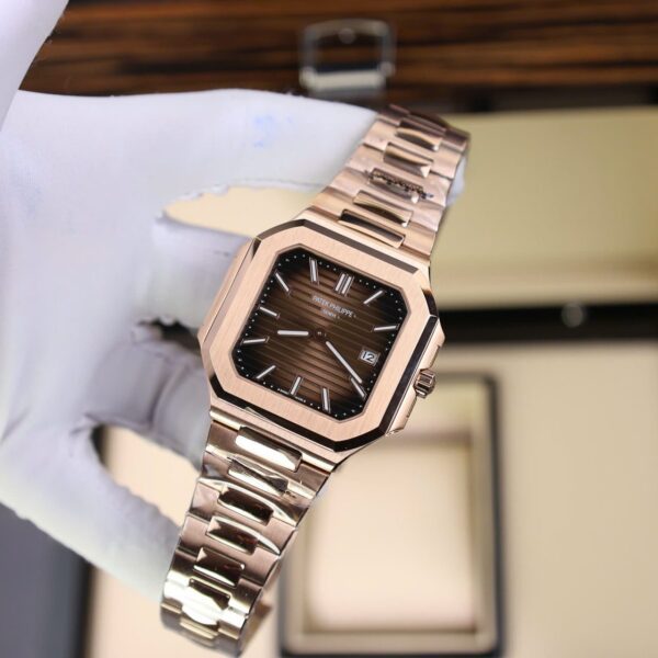 Dong Ho Patek Philippe Cubitus 5821 Rep 11 Ma Vang Hong Mat Chocolate 8 1