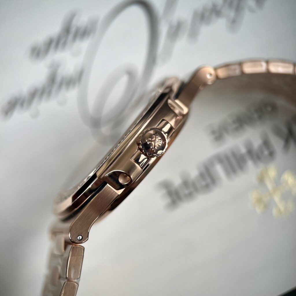 Patek Philippe Super Clone Nautilus 5711 Gold Wrapped & Moissanite Diamonds Custom 40mm - Image 8
