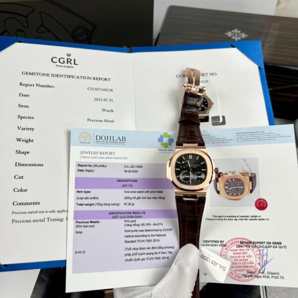 Dong Ho Patek Philippe Nautilus 5712R Mat Chocolate Boc Vang Replica 11 40mm 2 1