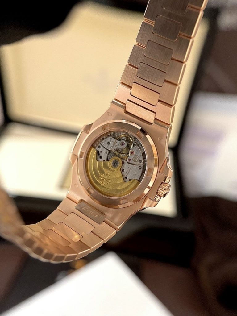 Patek Philippe Nautilus 5723 Super Clone Watch Gold Wrapped With Red Ruby 40mm - Image 8
