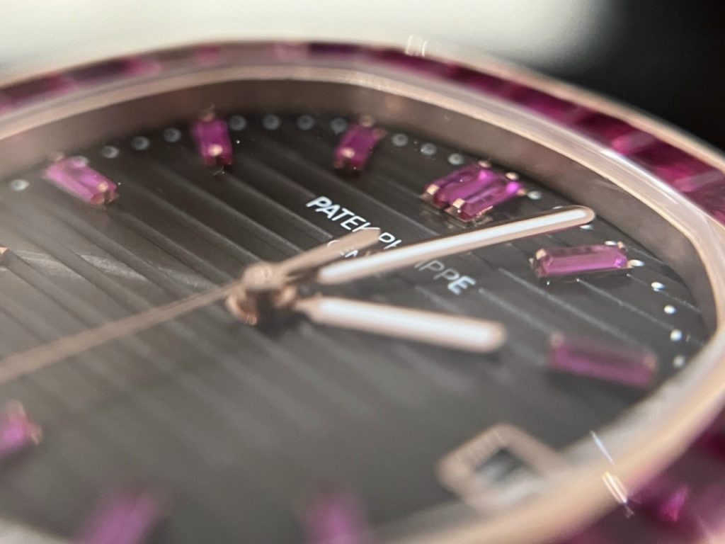 Patek Philippe Nautilus 5723 Super Clone Watch Gold Wrapped With Red Ruby 40mm - Image 5