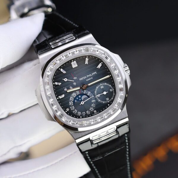 Dong Ho Patek Philippe Nautilus 5724 Mat Xanh Blue Rep 11 Chay Full Chuc Nang PPF 40mm 9 1