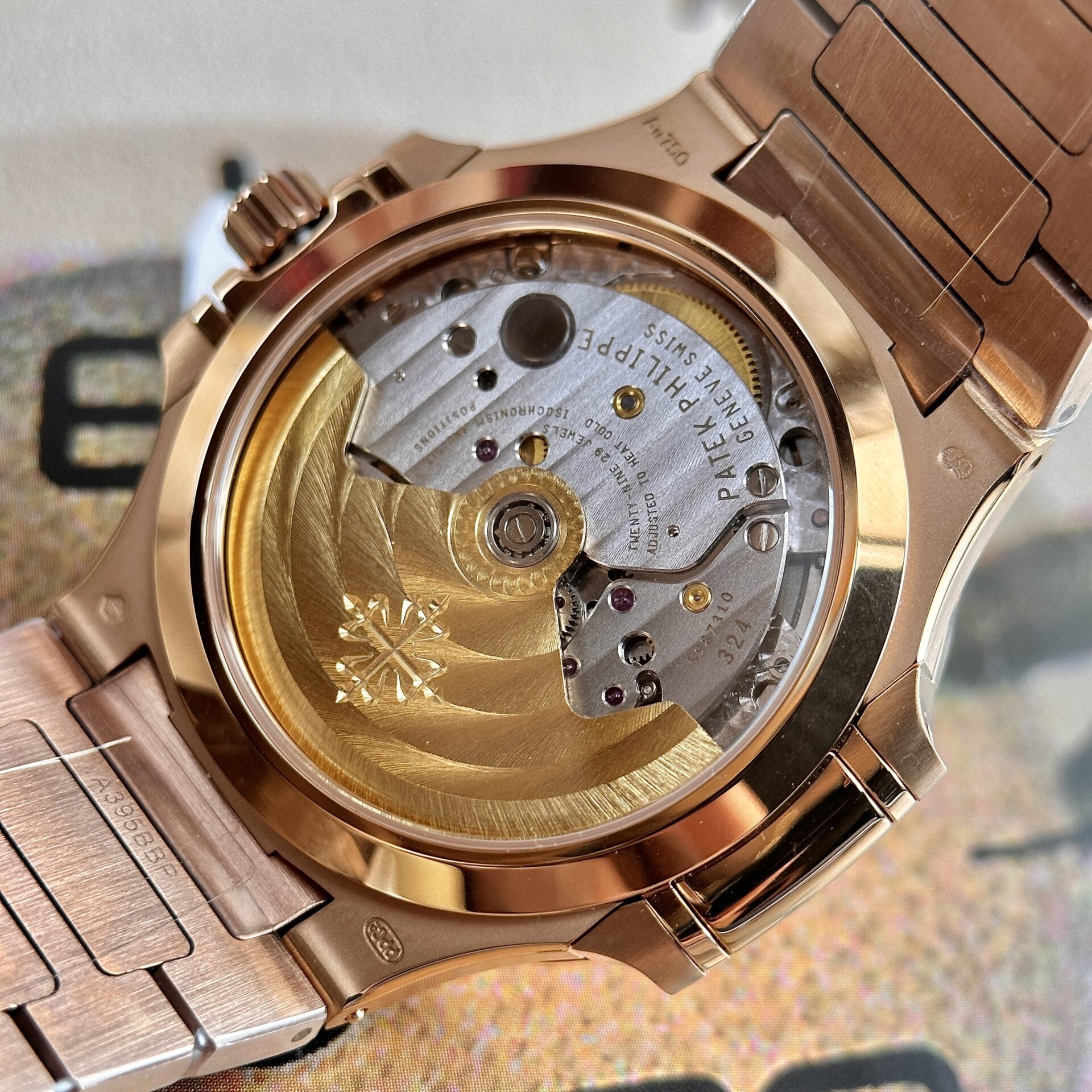 Patek Philippe Nautilus 7118 Super Clone Watch Rose Gold 3K Factory 35.2mm - Image 9