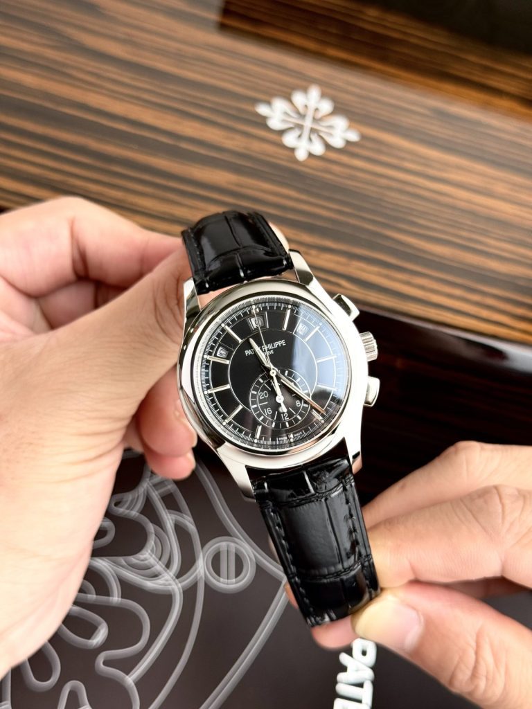 Patek Philippe Super Clone Watch Complications 5905G Dial Black 42mm