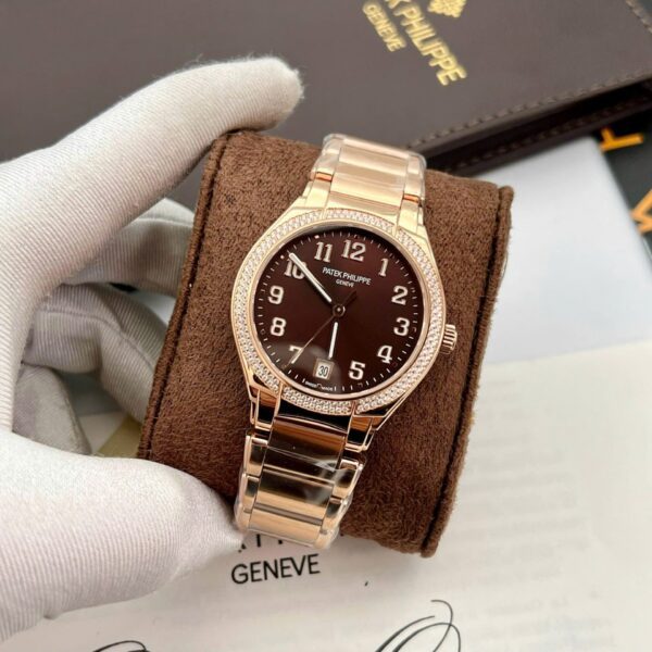Dong Ho Patek Philippe Twenty 4 7300 Replica 11 Ma Vang Hong Dinh Da 36mm 6 1