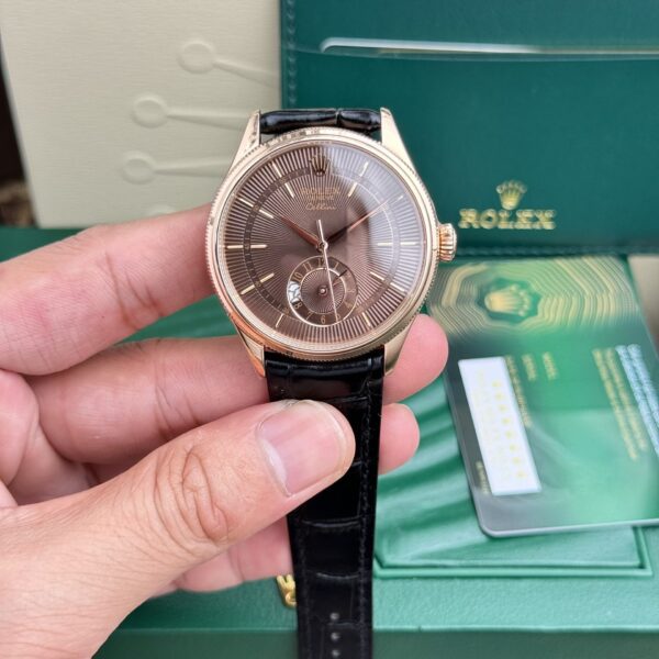 Dong Ho Rolex Cellini 50525 Che Tac Mat Chocolate Day Da 39mm 2 1