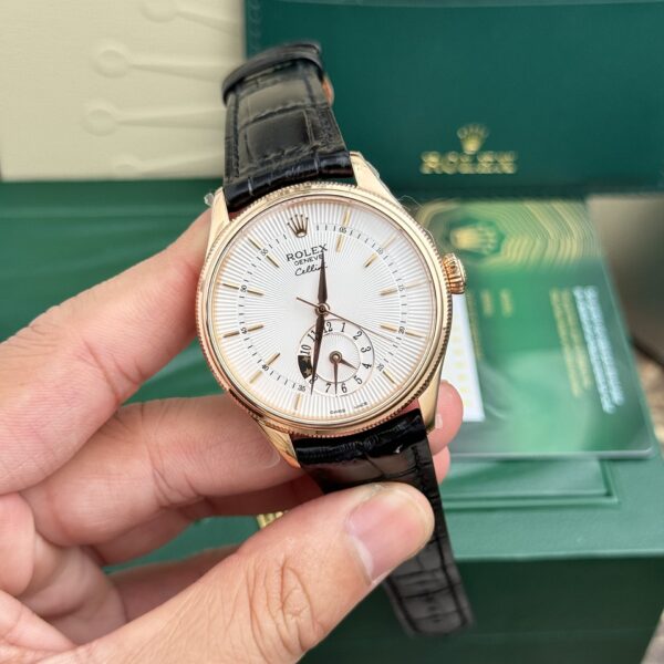 Dong Ho Rolex Cellini 50525 Che Tac Mat Trang Day Da Nam 39mm 3 1