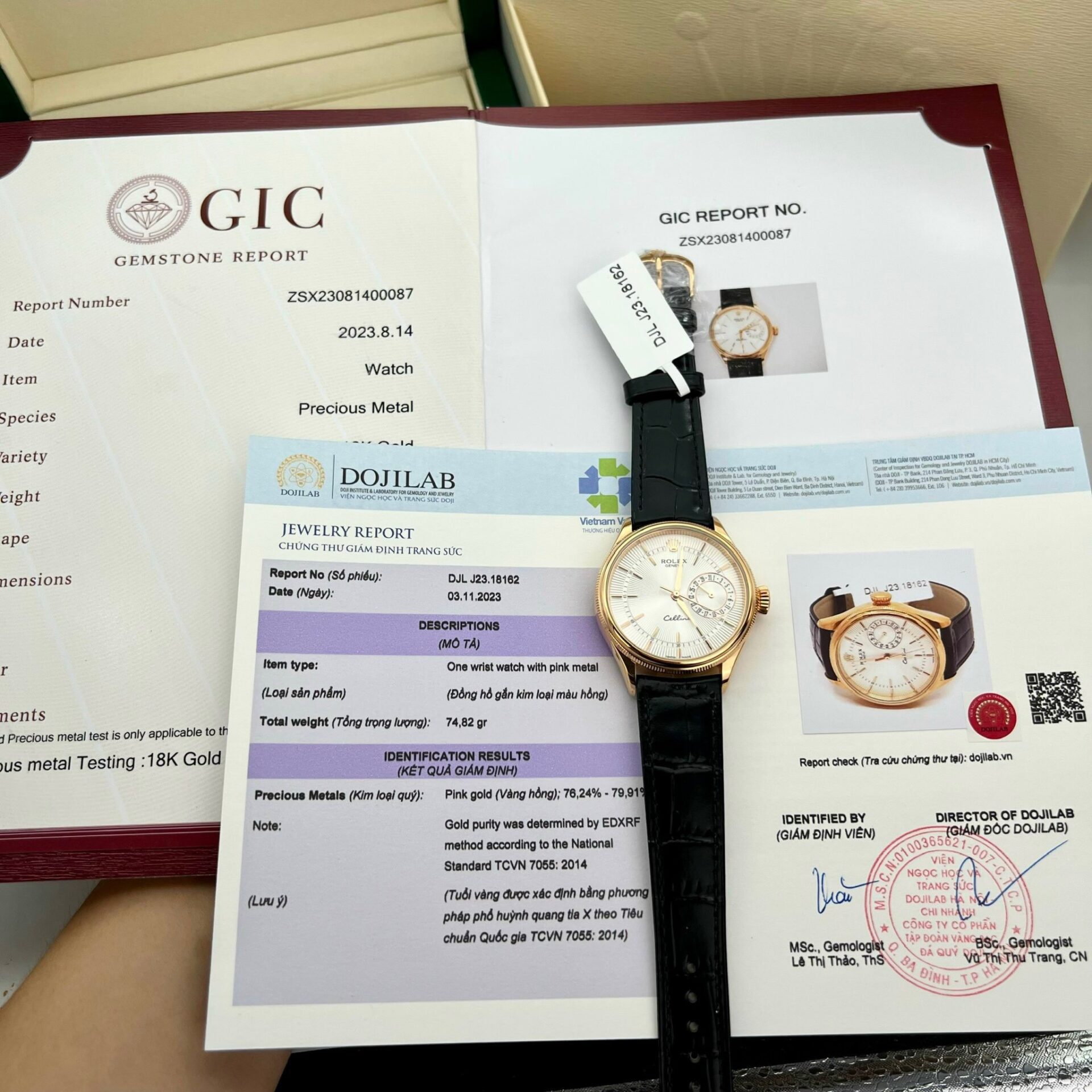 Rolex Cellini Date 50515 Gold Wrapped Super Clone Watch Leather Strap 39mm