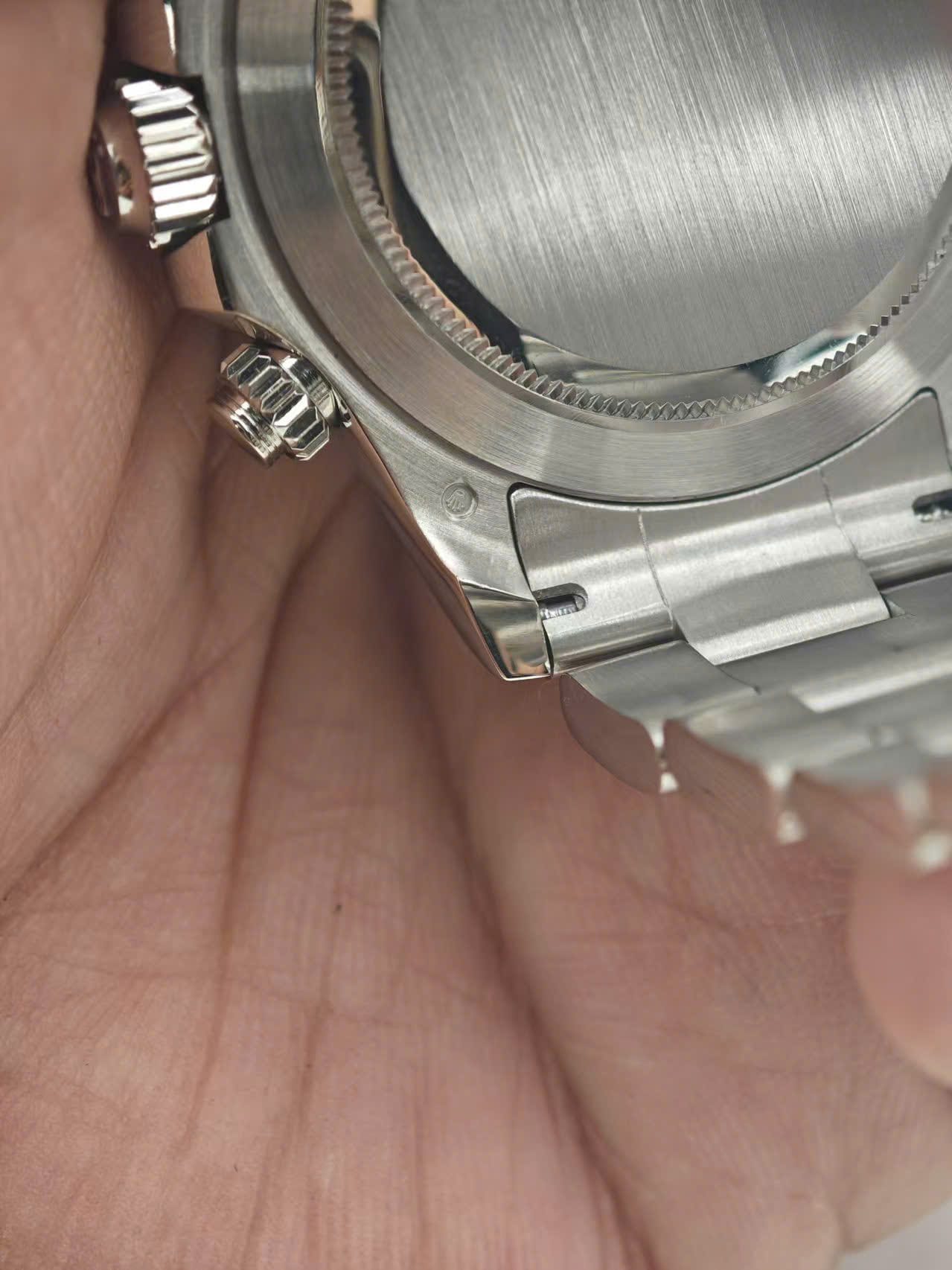 Rolex Cosmograph Daytona 116576TBR Super Clone Watch Platinum PT950 + Diamonds Custom 40mm - Image 13