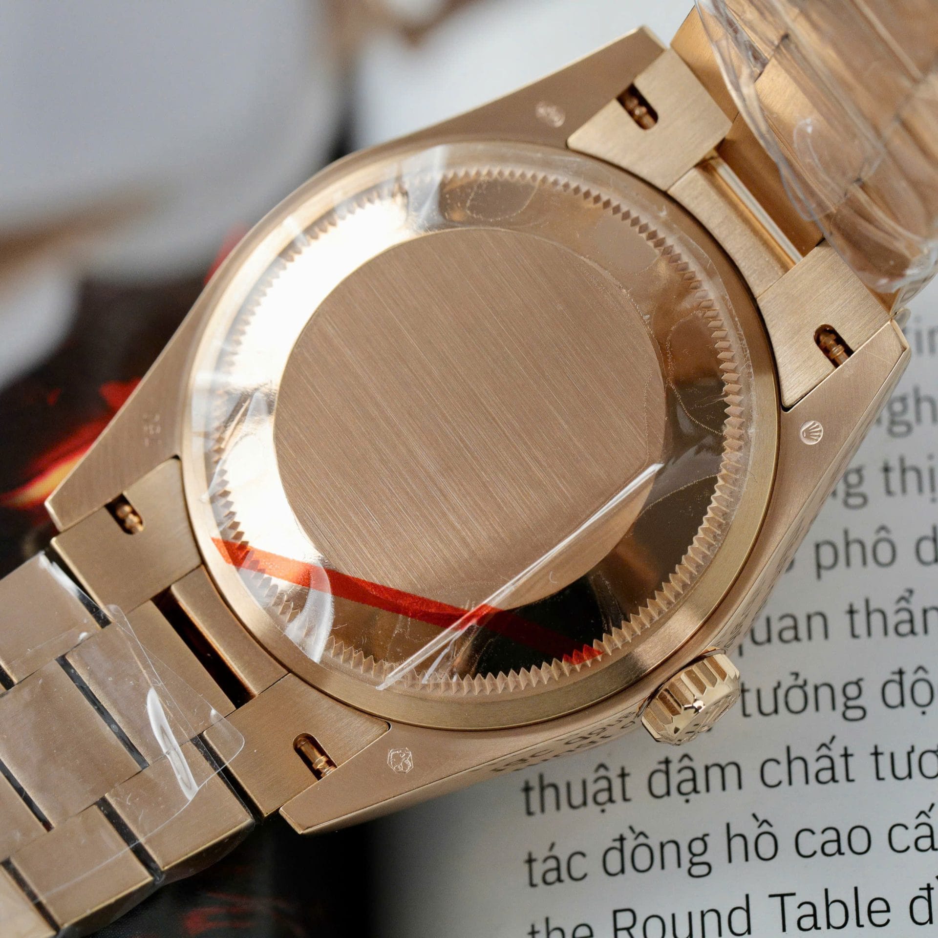 Rolex Super Clone Day-Date 128238 Dial Turquoise Gold Wrapped 36mm - Image 9