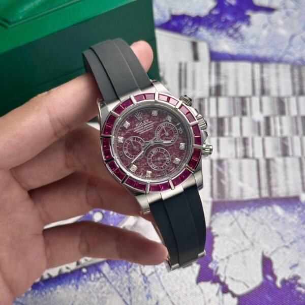 Dong Ho Rolex Che Tac Mat Rubellite Daytona 116519 Replica 11 40mm 2 1