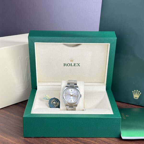 Dong Ho Rolex Che Tac Oyster Perpetual 126000 Mat So Bac Nha May Clean 36mm 1 1