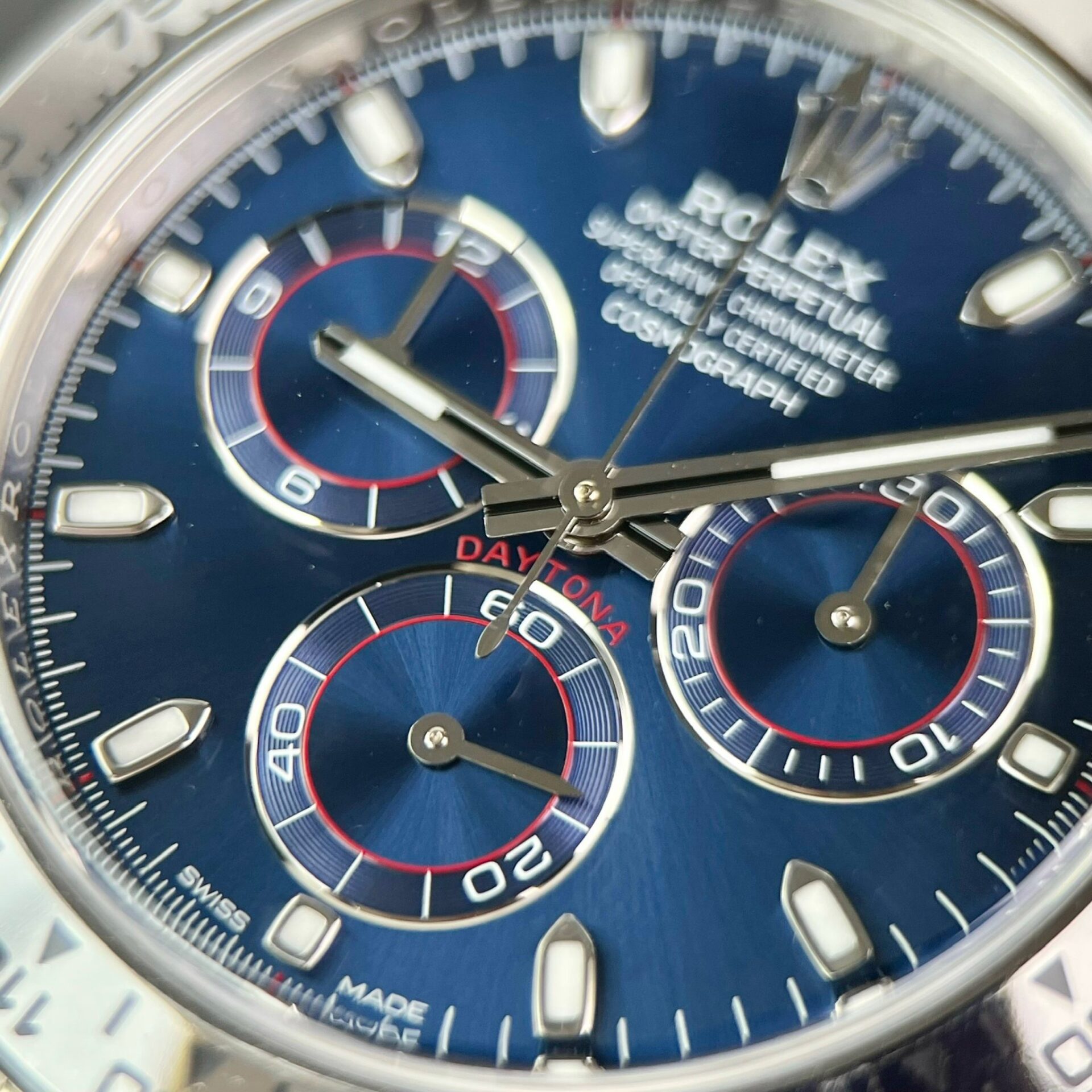 Rolex Daytona 116509 Super Clone Watch Blue Dial Clean Factory 40mm - Image 3