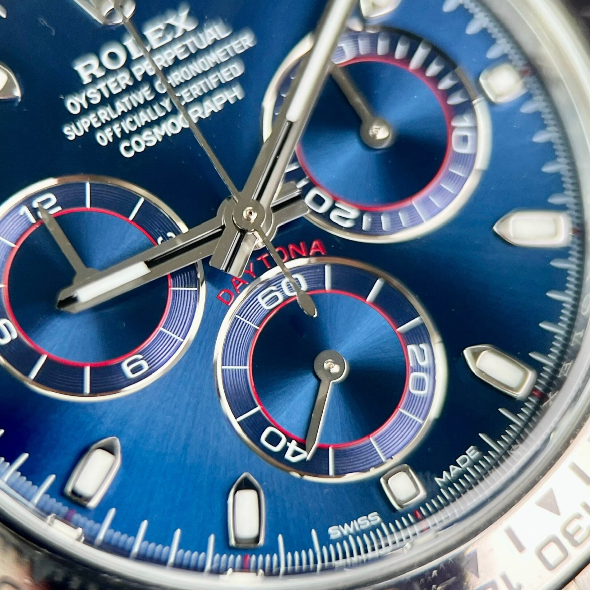 Rolex Daytona 116509 Super Clone Watch Blue Dial Clean Factory 40mm - Image 4