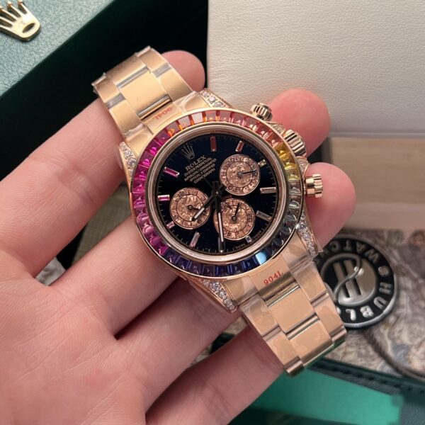 Dong Ho Rolex Cosmograph Daytona 116595RBOW Replica 11 Noob 40mm 2 scaled 1