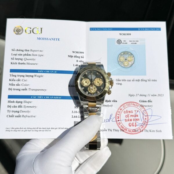 Dong Ho Rolex Cosmograph Daytona Mat Xa Cu Coc So Kim Cuong 40mm 5 1