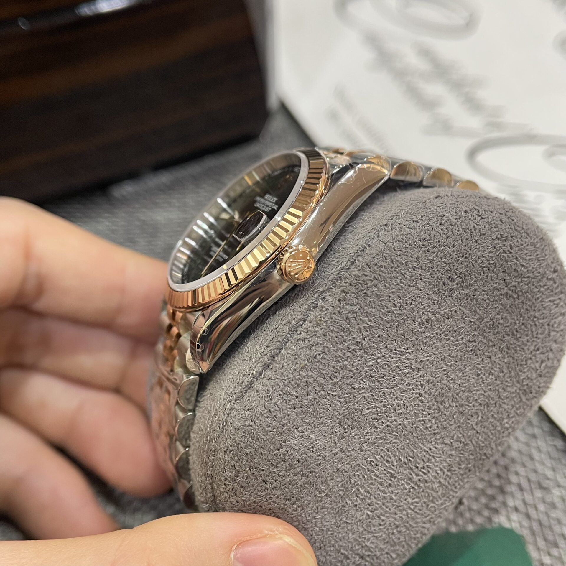 Rolex DateJust 126231 Wimbledon Dial Super Clone Watch Demi Strap VS Factory 36mm - Image 4