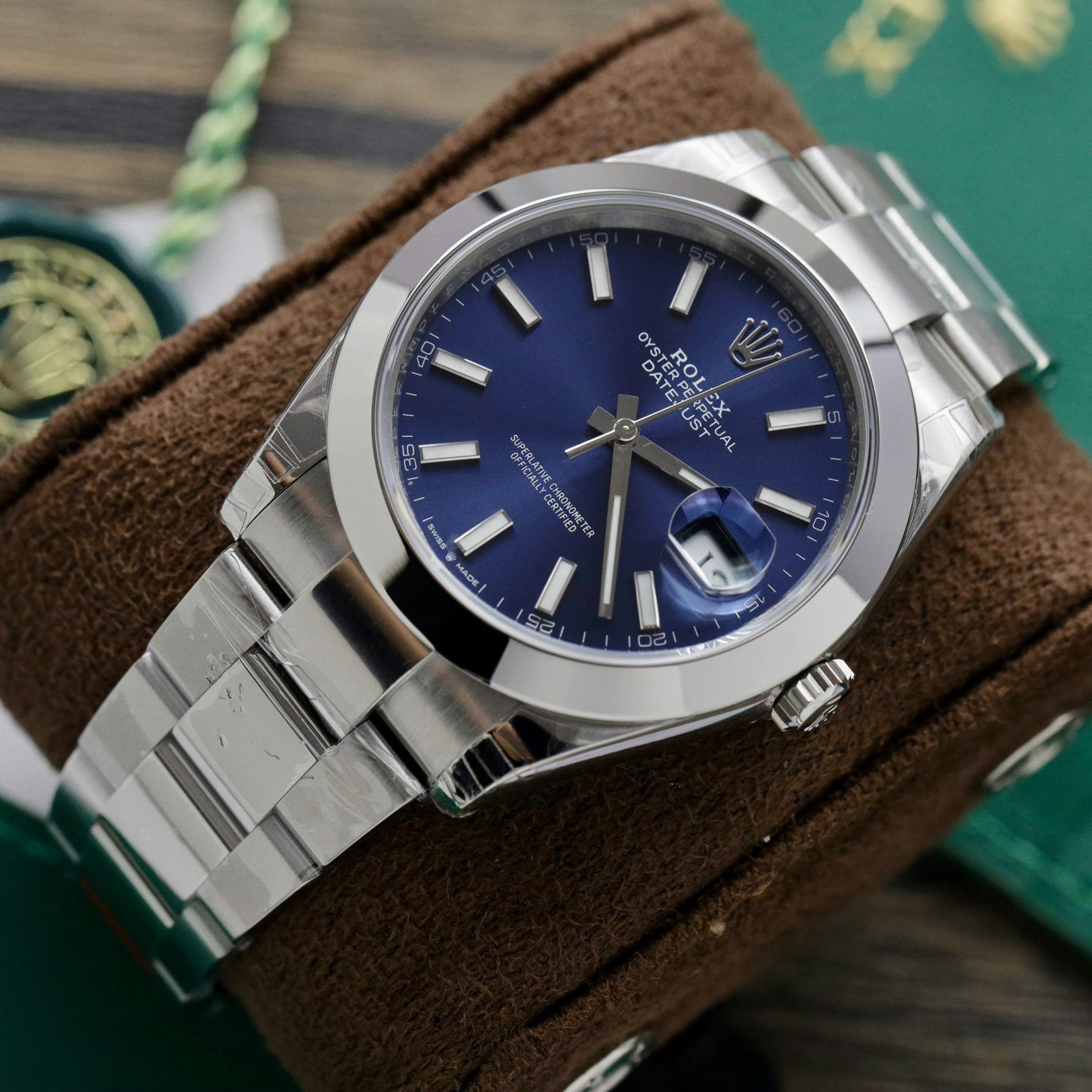 Rolex DateJust 126300 Super Clone Watches Dial Blue Oyster Strap VS Factory 41mm - Image 2
