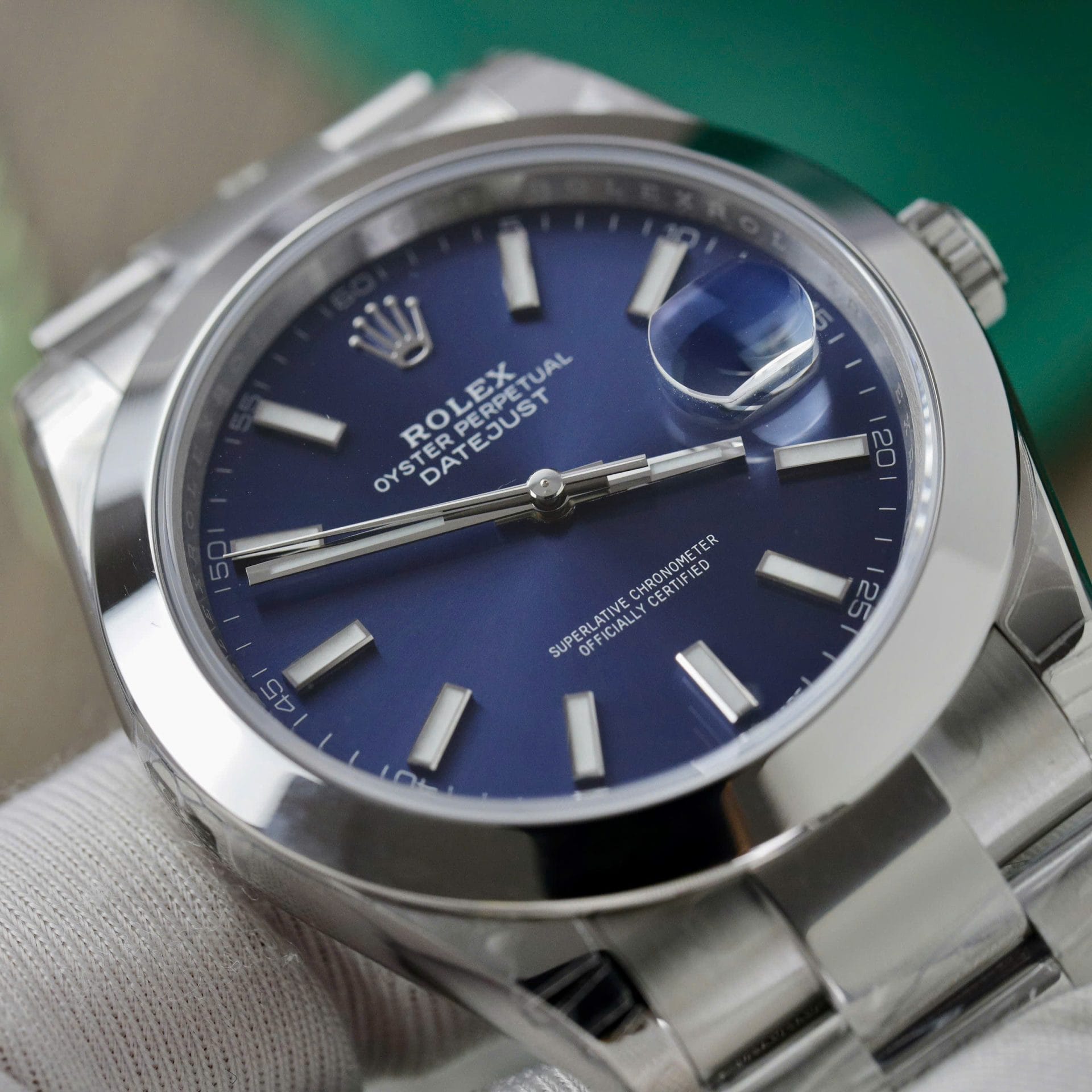 Rolex DateJust 126300 Super Clone Watches Dial Blue Oyster Strap VS Factory 41mm - Image 3