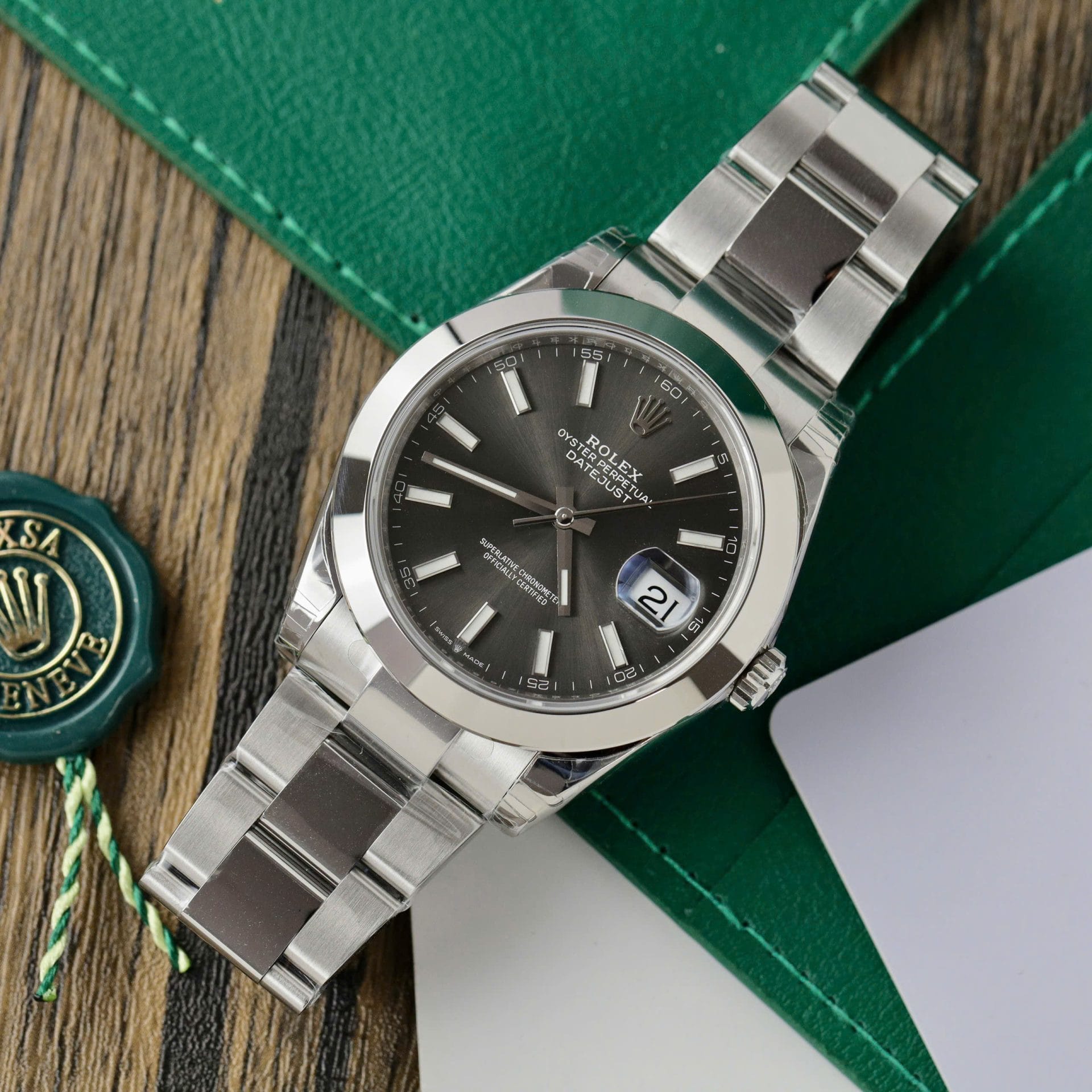Rolex DateJust 126300 Super Clone Watch Men Dial Gray VS Factory 41mm - Image 2