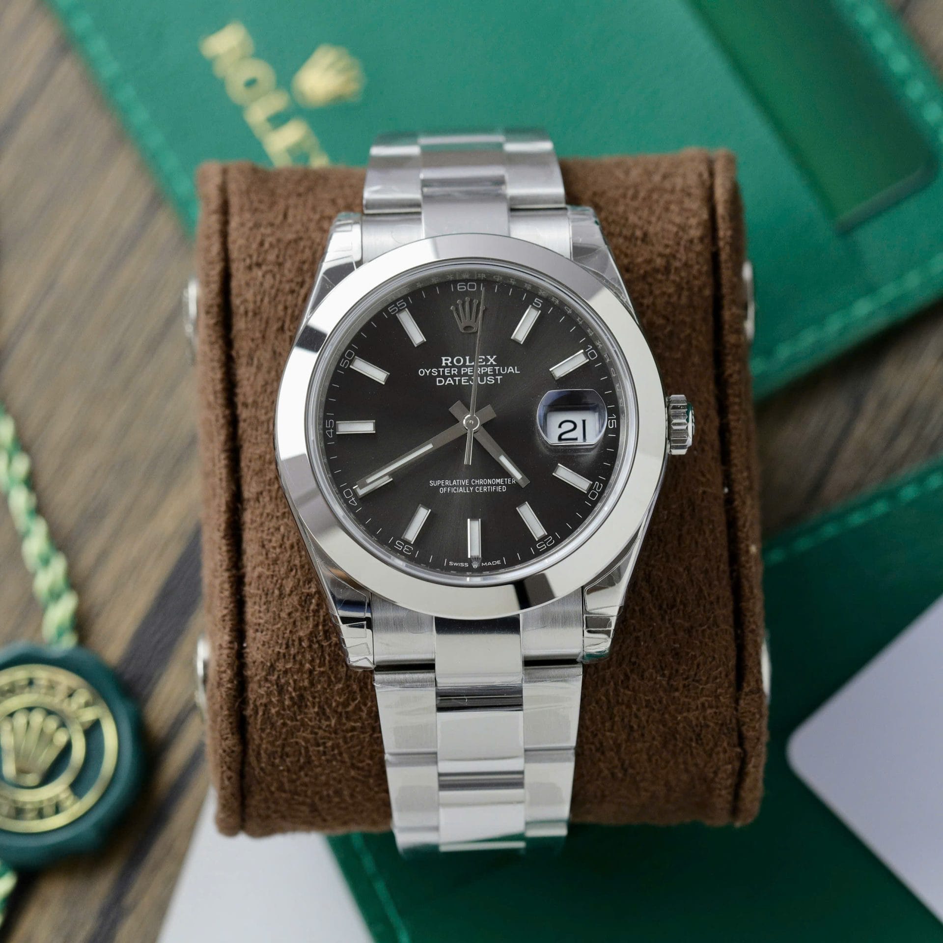 Rolex DateJust 126300 Super Clone Watch Men Dial Gray VS Factory 41mm