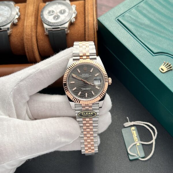 Dong Ho Rolex DateJust 126331 Mat So Xam Nep Gap Clean 41mm 1 1