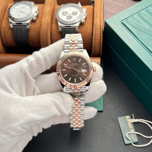 Dong Ho Rolex DateJust 126331 Replica 11 Mat Chocolate Nha May Clean 41mm 7 1