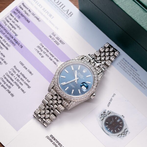 Dong Ho Rolex DateJust 126334 Do Full Kim Cuong Moissanite 41mm 7 1