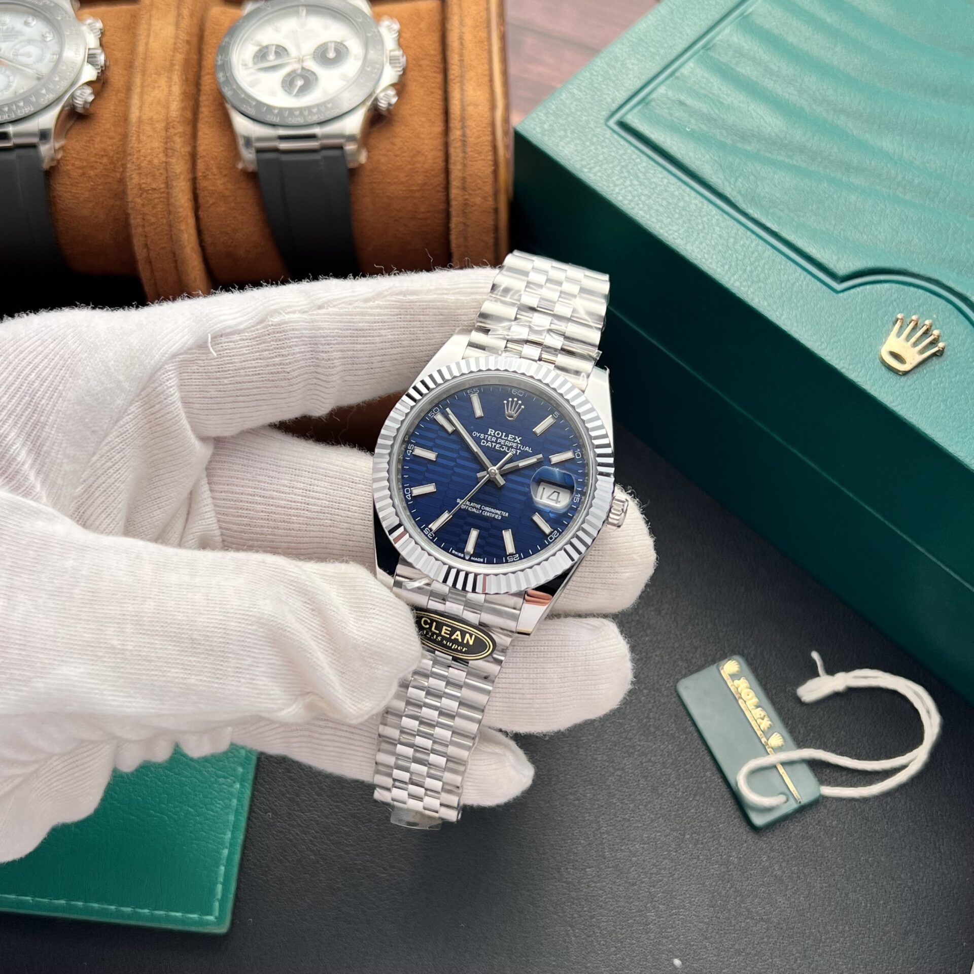 Rolex DateJust 126334 Blue Fold Dial Super Clone Watch Clean Factory 41mm - Image 2