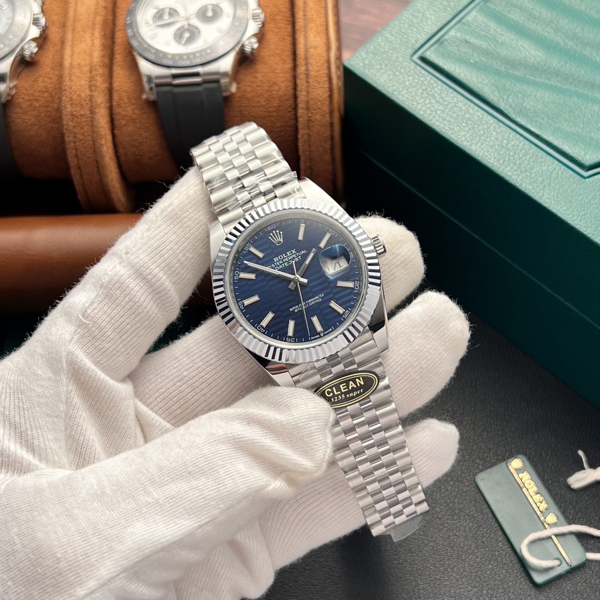 Rolex DateJust 126334 Blue Fold Dial Super Clone Watch Clean Factory 41mm - Image 3