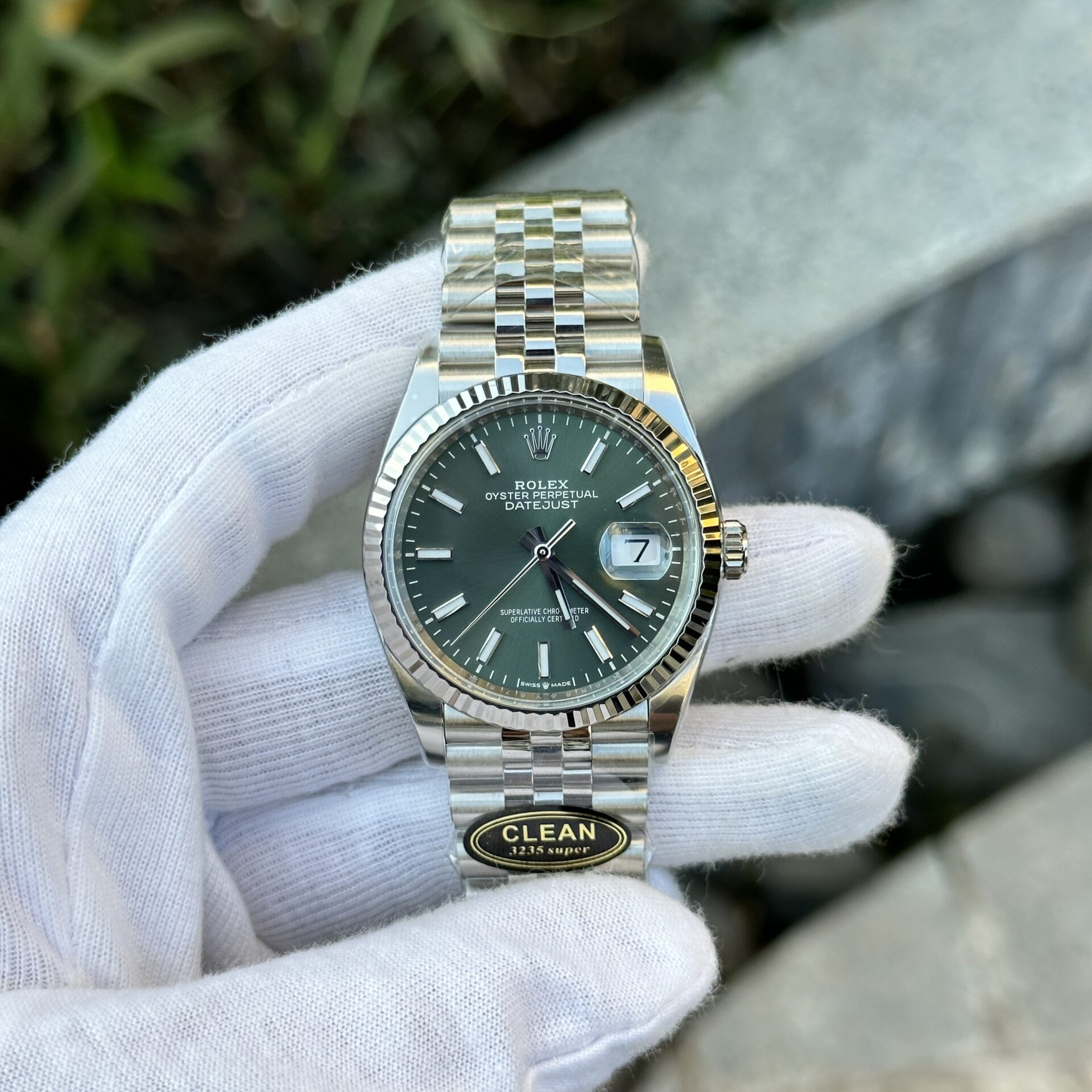 Rolex DateJust 126334 Green Dial Jubilee Strap Clean Factory 36mm Super Clone - Image 2