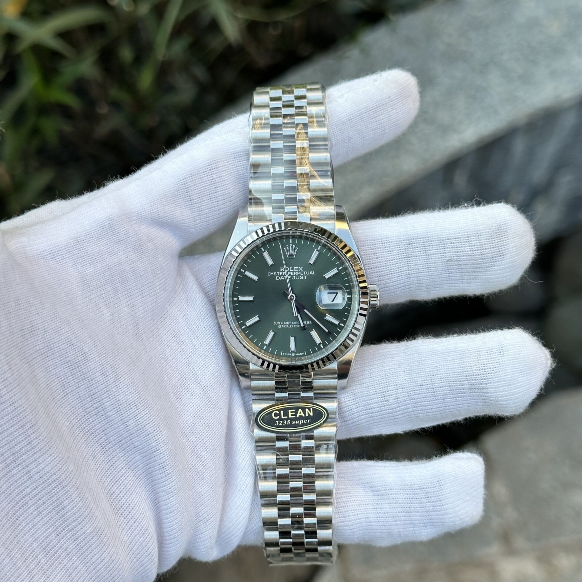 Rolex DateJust 126334 Green Dial Jubilee Strap Clean Factory 36mm Super Clone