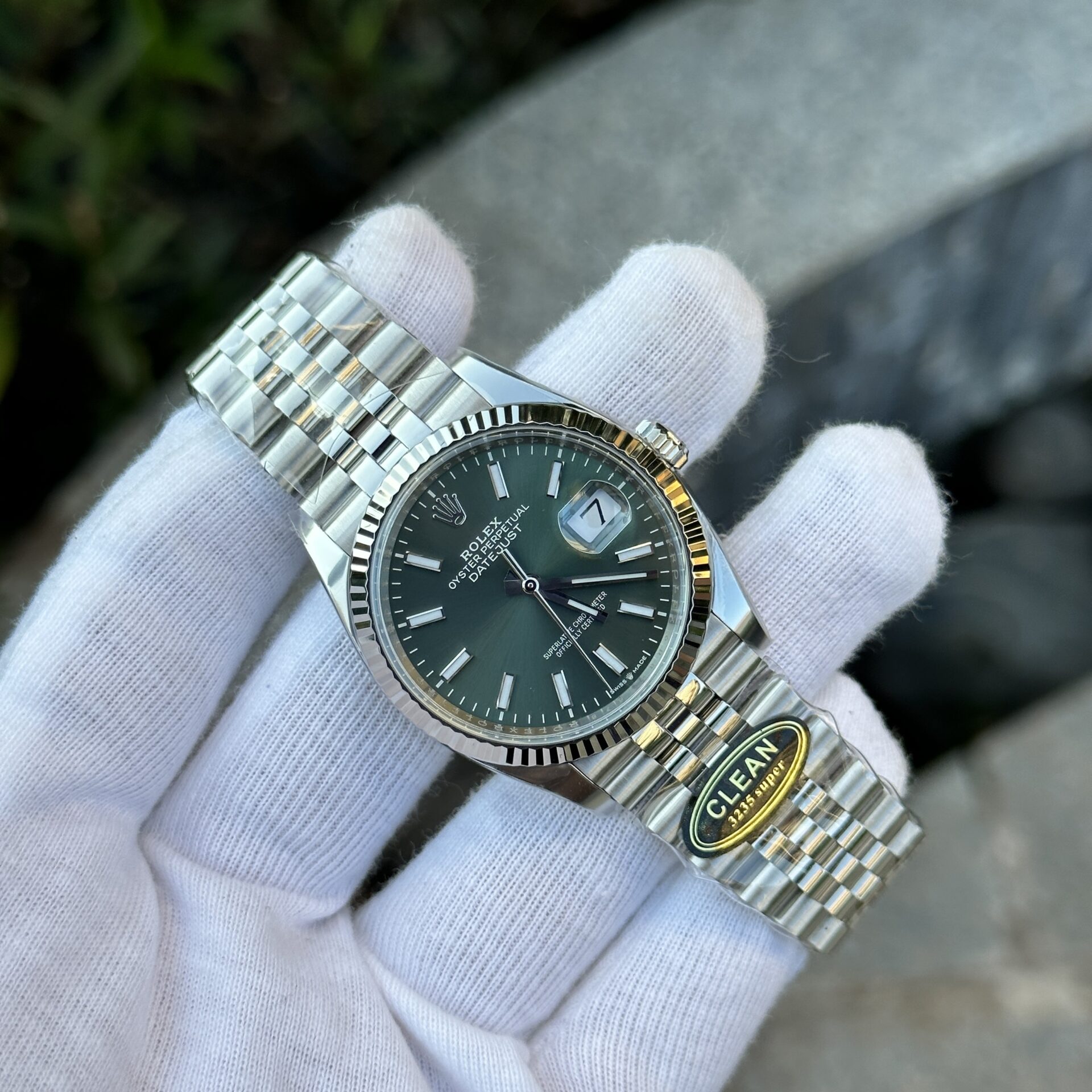 Rolex DateJust 126334 Green Dial Jubilee Strap Clean Factory 36mm Super Clone - Image 5