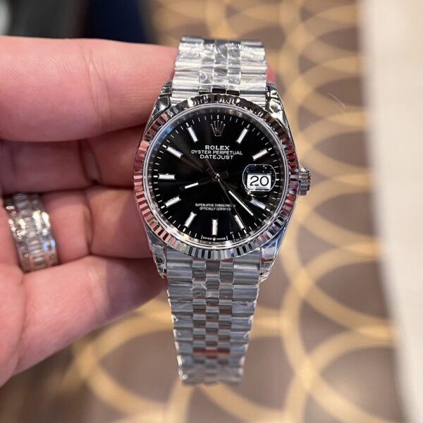 Dong Ho Rolex DateJust 126334 Replica 11 Mat Den VSF 36mm 9 scaled 1