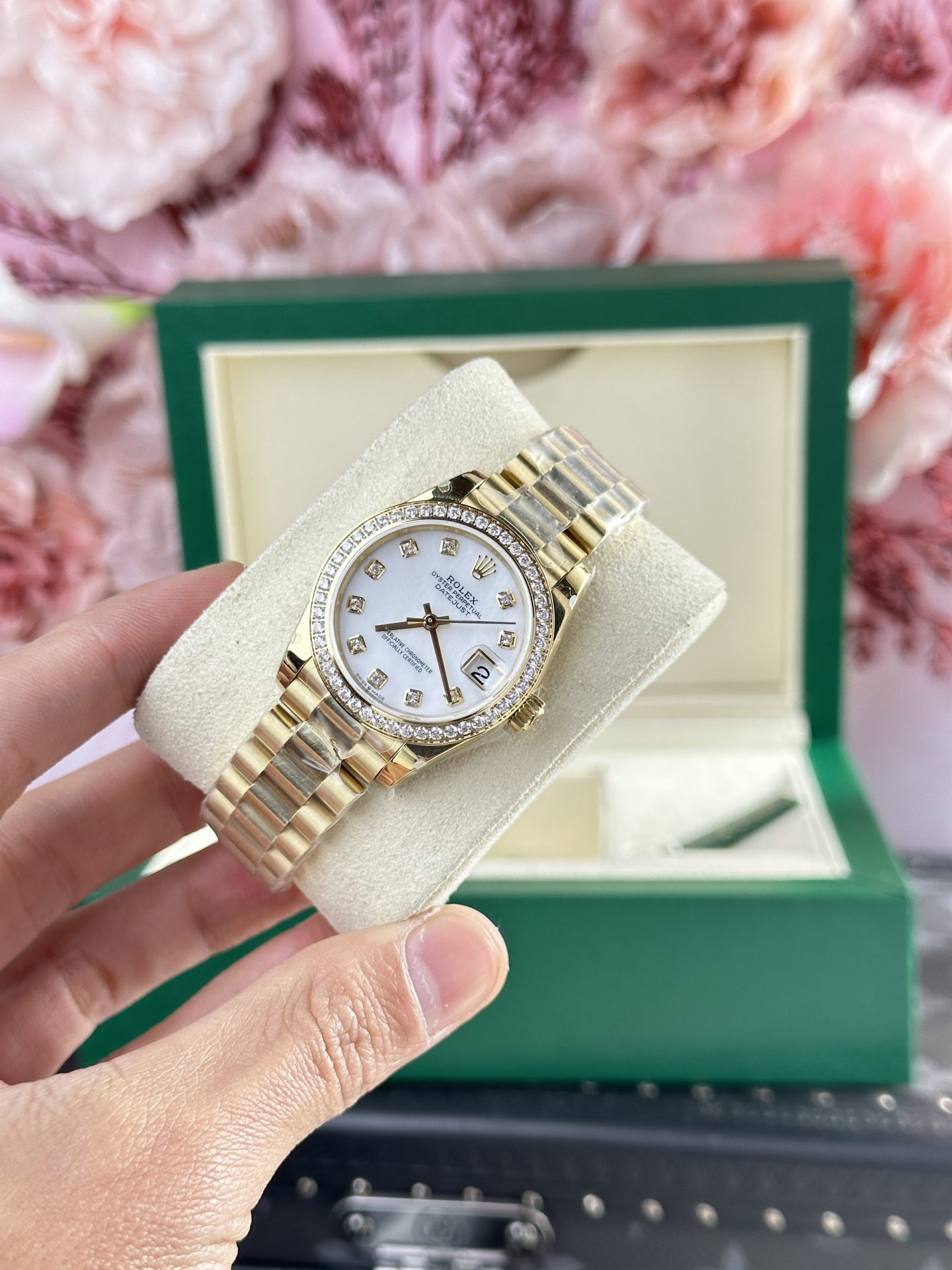 Rolex DateJust 278288 Super Clone Watch President Strap Diamond Bezel 31mm - Image 3