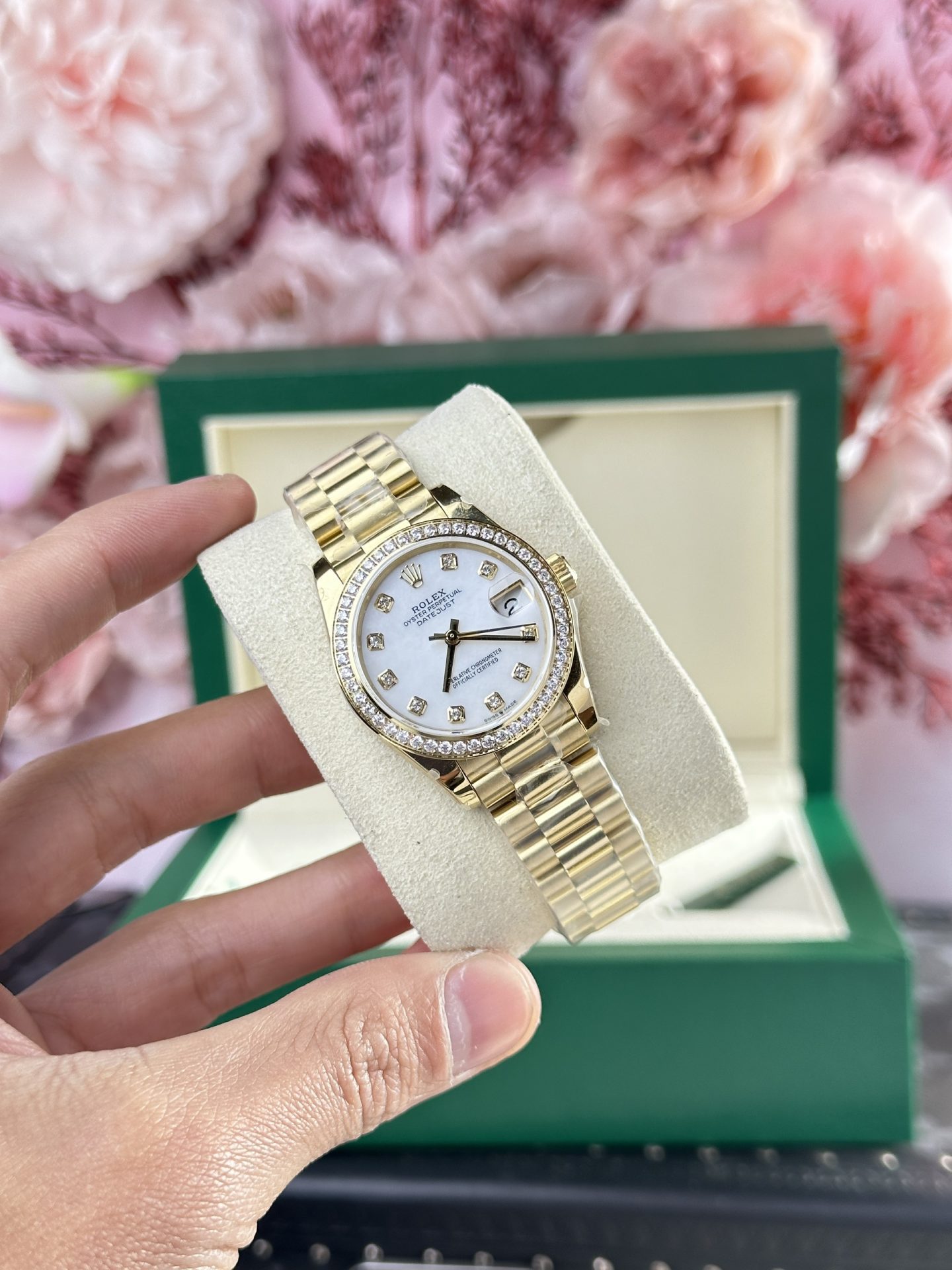 Rolex DateJust 278288 Super Clone Watch President Strap Diamond Bezel 31mm - Image 2